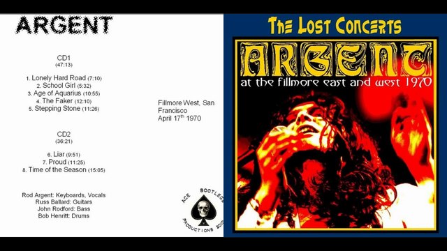 ARGENT...01 - Lonely Hard Road