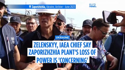 Zelenskyy raises alarm about power outage at Zaporizhzhia nuclear plant