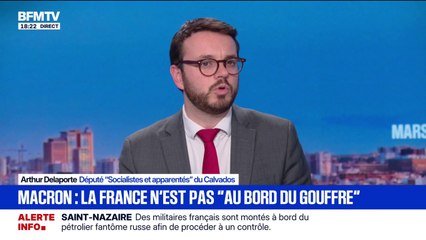 Crise économique et politique: "Je pense qu'il ne faut pas dramatiser de façon excessive l'instabilité politique", affirme Arthur Delaporte, député Socialistes et apparentés du Calvados
