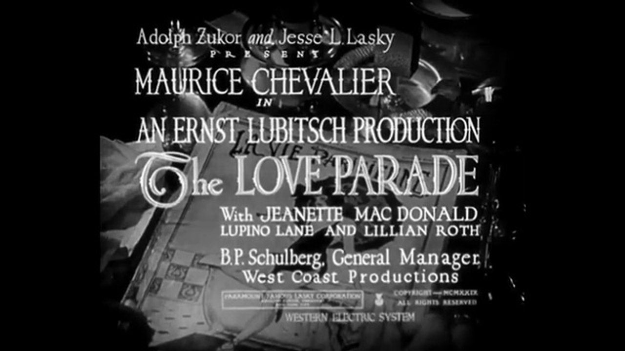 The Love Parade (Paramount, 1929)