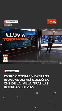 Entre goteras y pasillos inundados: así quedó la CNS de la 'Villa' tras las intensas lluvias