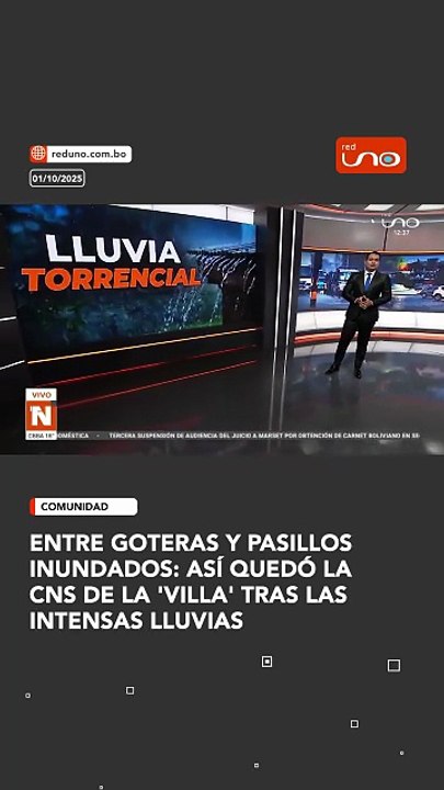 Entre goteras y pasillos inundados: así quedó la CNS de la 'Villa' tras las intensas lluvias