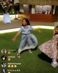 وصلة رقص تجمع شيرين عبد الوهاب بابنتيها