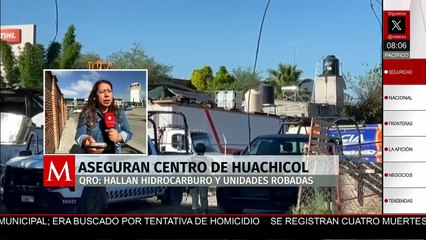 Aseguran centro de distribución de huachicol en la autopista México-Querétaro