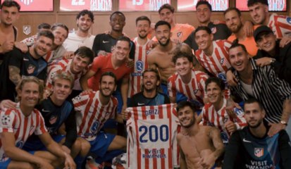 Griezmann celebra sus 200 goles: así fue la fiesta desde dentro 
