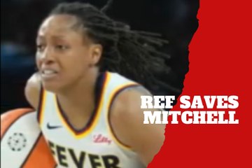 Kelsey Mitchell collapses on court in Game 5 as referee helps her stay on her feet