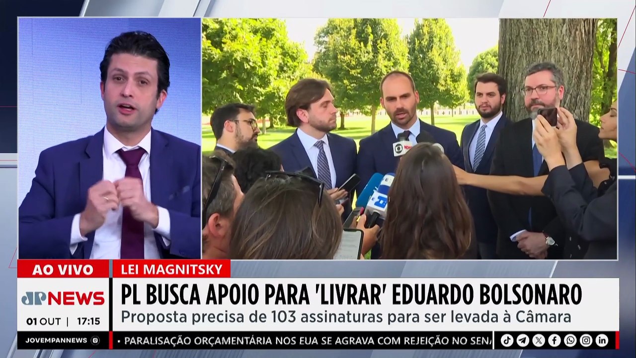 Partido Liberal tenta livrar Eduardo Bolsonaro da acusação de obstrução de Justiça
