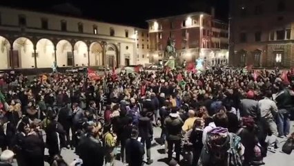 Firenze, la manifestazione autoconvocata a sostegno della Flotilla
