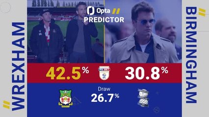 Wrexham v Birmingham - Opta Predictor