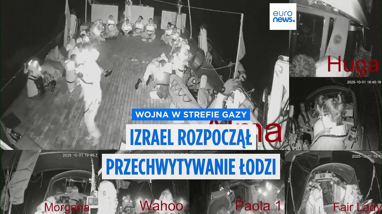 Aktywiści flotylli Sumud z pomocą dla Gazy twierdzą, że Izrael rozpoczął przechwytywanie statków