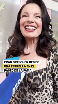 Fran Drescher recibió su estrella en el Paseo de la Fama de Hollywood