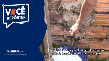 Moradores da Passagem Perimetral enfrentam falta de água há um mês, na Cabanagem