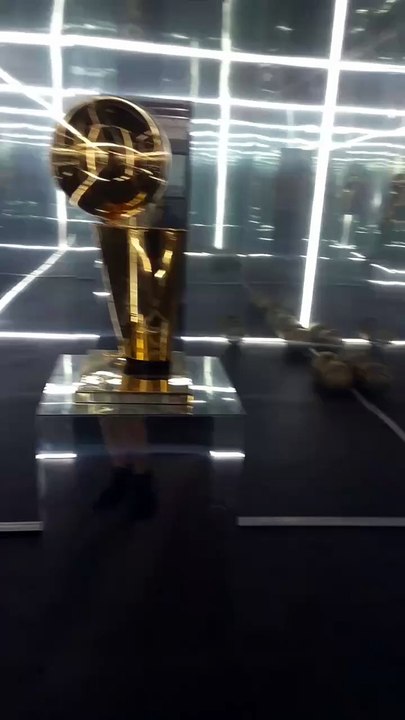 #501. Walking around room with trophy in it.
