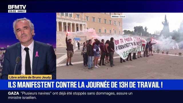 LIBRE ARBITRE DE BRUNO JEUDY - Le projet de journée de 13 heures de travail déclenche une grève générale en Grèce