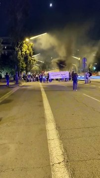 Barselona'da Sumud Filosu'na destek eylemi