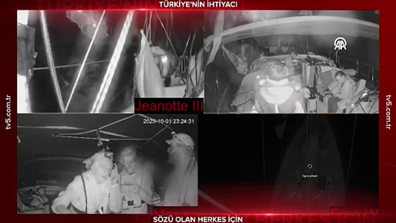 Katil İsrail unsurları, Küresel Sumud Filosu'ndaki bazı gemilere tazyikli su sıktı