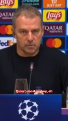 Flick y el Barça decepcionados con la derrota en Champions