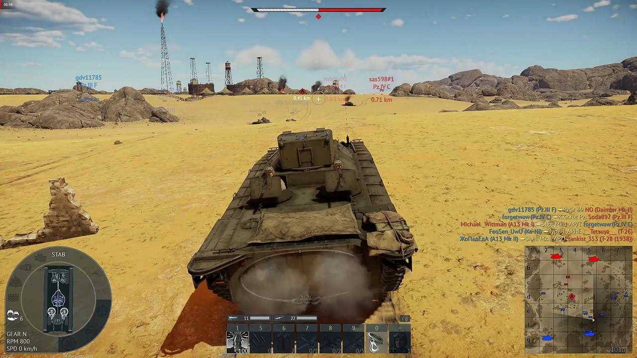 🎮War Thunder Kill by A13 Mk Tank! 💥🔥