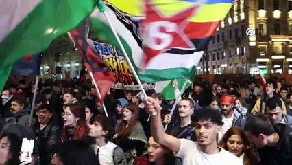 Milano'da Sumud Filosu ve Gazze için eylem