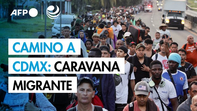 Centenares de migrantes parten a Ciudad de México para exigir su regularización