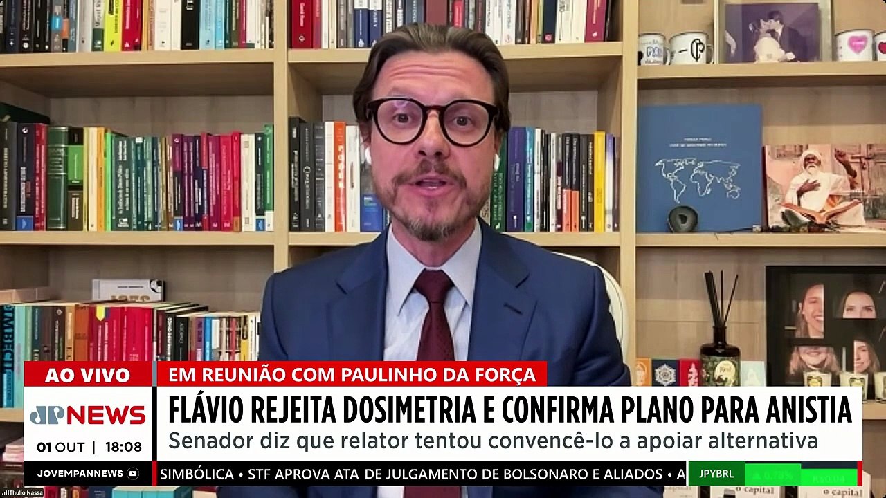 FLÁVIO BOLSONARO ARTICULA PELA ANISTIA / OPOSIÇÃO TENTA LIVRAR EDUARDO | OS PINGOS NOS IS - 01/10/25