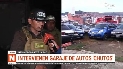 INTERVIENEN GARAJE DE AUTOS CHUTOS