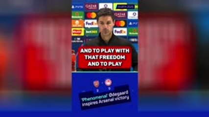 'Phenomenal' Odegaard inspires Arsenal victory