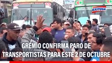 Paro de transportistas: Gremio CONFIRMA protesta para el 2 de octubre y desmiente al MTC