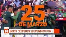 BORIS CÉSPEDES SUSPENDIDO POR DOS AÑOS