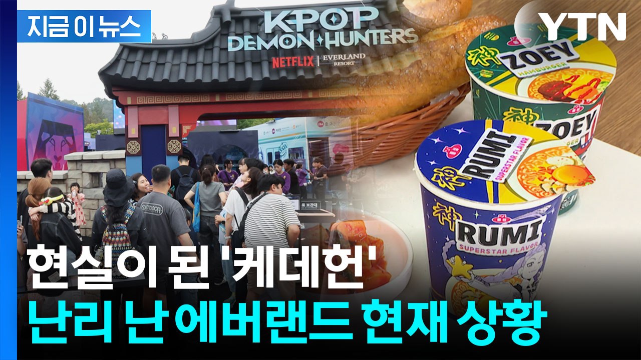 '케데헌존' 북새통에 대박난 에버랜드 "대기시간 상상초월" [지금이뉴스] / YTN