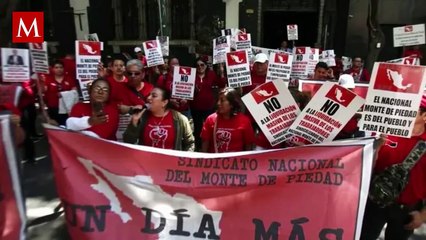 Monte de Piedad paralizado por huelga nacional de 2 mil 900 trabajadores