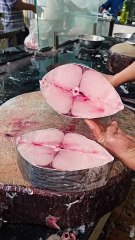 #best #fishcutting skills kingfish biryani cut surmai Machali karela #shortvideo