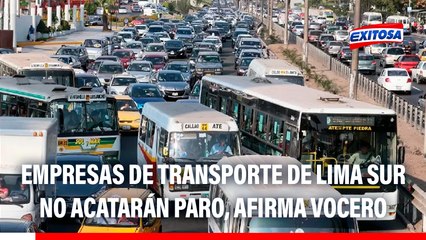 Paro de transportistas: Cinco empresas de Lima Sur no acatarán protesta este 2 de octubre
