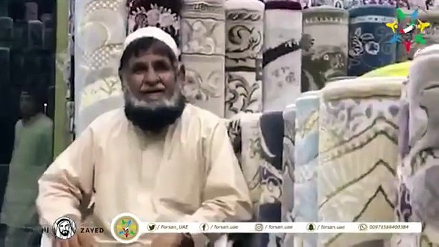 بالفيديو افغاني رفض بيع صورة الشيخ زايد ففاجأه الشيخ محمد بن زايد في مكان عمله