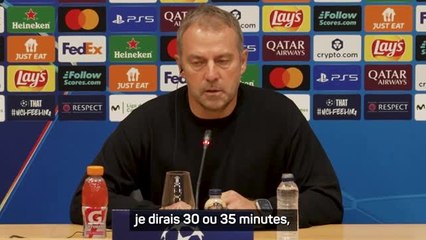 Barcelone - Flick : "Pas à notre meilleur niveau contre le PSG"