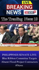 PHILIPPINES SENATE LIVE: Blue Ribbon Committee Targets Absent Flood Project Contractors #News