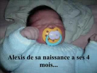 Alexis de la naissance a 4 mois
