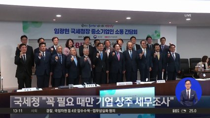 국세청 “꼭 필요 때만 기업 상주 세무조사”
