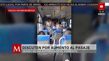 En Toluca, personas protestan por el aumento de precio del pasaje; SEMOV no ha autorizado el aumento