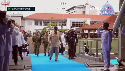 Detik-Detik Presiden Prabowo Berlayar Hadiri Parade Kapal Perang TNI AL di Teluk Jakarta