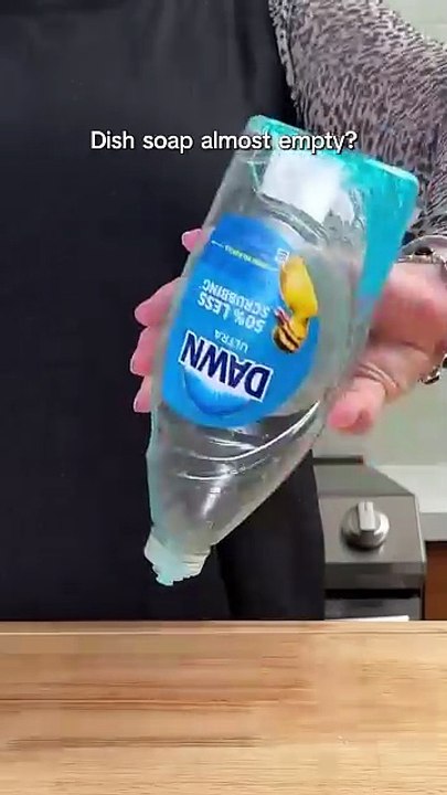 Here’s how to make your very own at-home cleansing solution from leftover dish soap #cleaning #howto