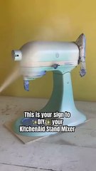 How to spend your weekend- giving your KitchenAid Stand Mixer a new look #diyprojects #kitchengadget