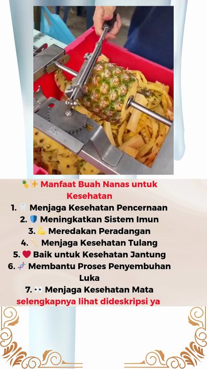 🍍✨ Manfaat Buah Nanas untuk Kesehatan#manfaat