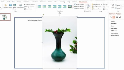 Place Image Behind Text Easily in Power Point