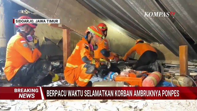 BREAKING NEWS! Basarnas Akan Bongkar Runtuhan Ponpes, Tim Evakuasi Tak Lagi Temukan Respons Korban