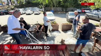 Düzce'de balıkçılar, bol hamsi avı için havanın soğumasını bekliyor