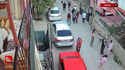 Adana'da kaçan şahsı tutmaya çalışan kadın yumruk yedi