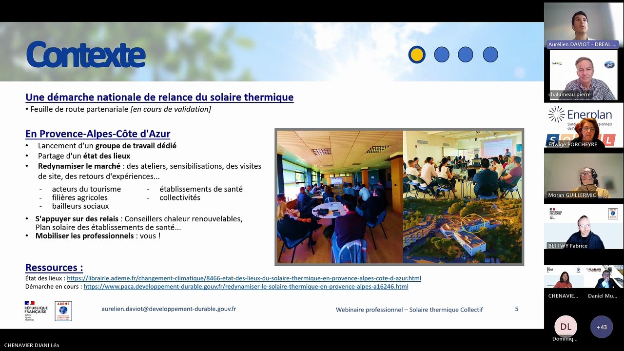 Webinaire Professionnel – Découverte du Solaire thermique collectif