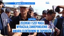 Zełenski alarmuje o awarii zasilania w elektrowni jądrowej w Zaporożu