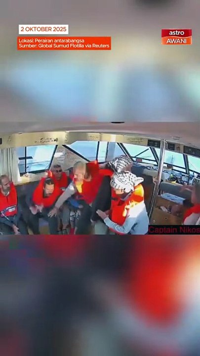 Detik Cemas Global Sumud Flotilla ke Gaza: Telefon Dibuang Sebelum Tentera Israel Masuk Kabin